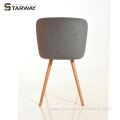 Hot selling Fabric Cover Wooden Legs Dining Chair